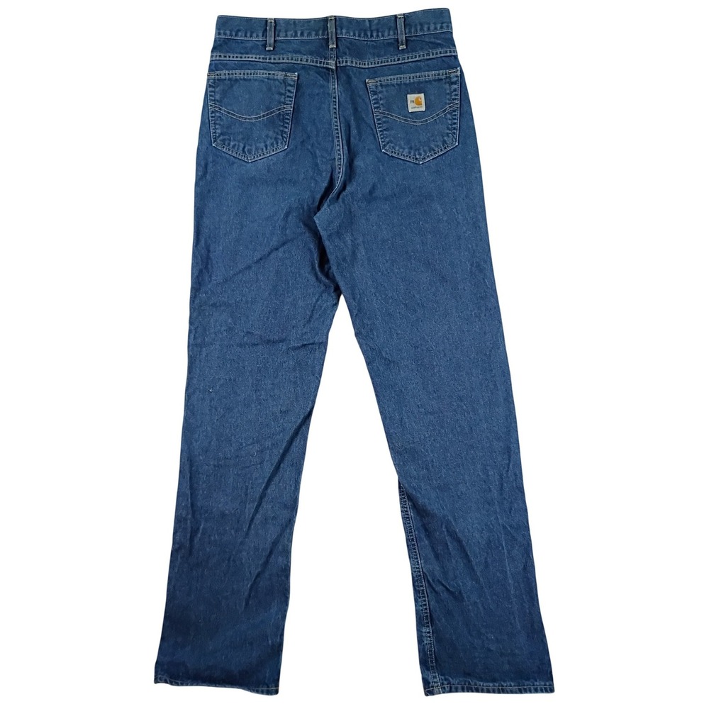 Carhartt FR Relaxed Fit Jeans Mens 35x36 Blue Flame Resistant USA Made